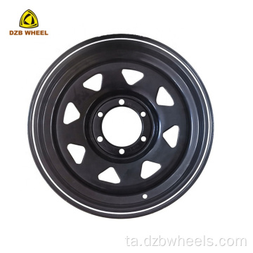 4WD ஆஃப்ரோட் சக்கரங்கள் 16x7 ஸ்டீலி வீல்ஸ் வடிவமைப்பு வடிவமைப்பு